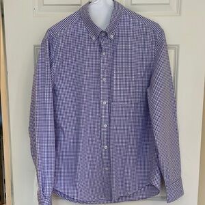Men's J. Crew Purple Gingham Checkered Shirt